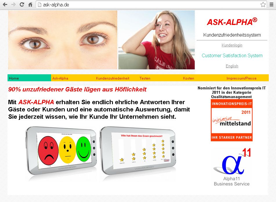 ASK-ALPHA Website 2011